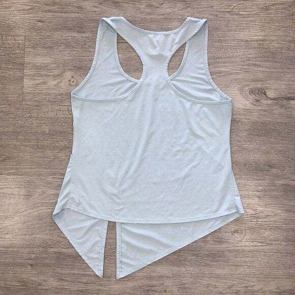 Zyia Active Racerback Knot Tank Top Womens Just a Cute Tank Blue Size Medium M - Picture 4 of 9
